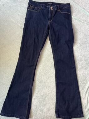 WHBM Skinny Flare Trouser Jeans Dark Wash 8 Short